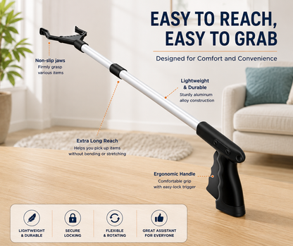 Lightweight Reaching Assist Grabber Tool
